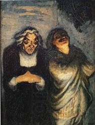Honore  Daumier Scene from a Comedy oil painting picture